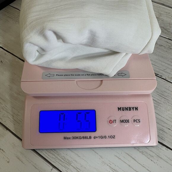 Jolie Made In Usa Sz S Relaxed Oversized White Hi Low Blouse Sleeve Shirt - Picture 10 of 10